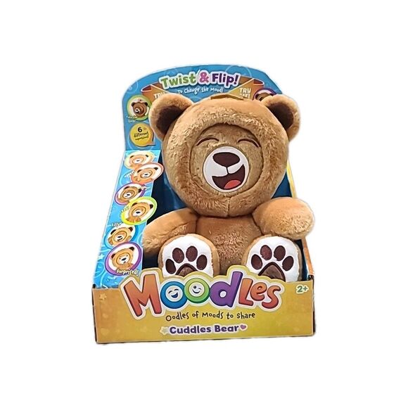 Moodles Cuddles Teddy Bear 12” Mood Flipping Soft Sensory Plushie Fidget Bear - Picture 1 of 7